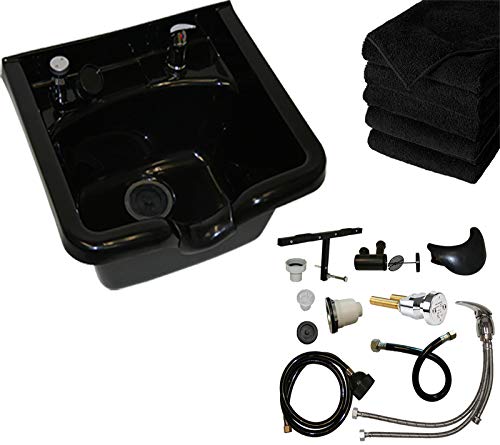 LCL Beauty Ultra Light High Tensile Strength ABS Salon Shampoo Bowl with Vacuum Breaker