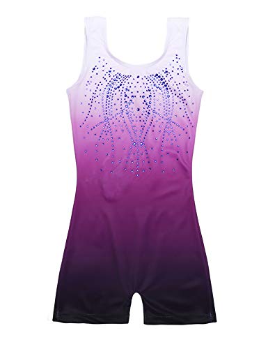 Zaclotre Kid Girls Gymnastic Leotard Sparkly Shiny Diamond Ballet Dance One Piece Outfit