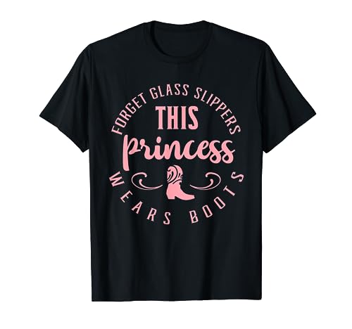 Princess Cowboy Boots Western Cowgirl Girls T Shirt Gift