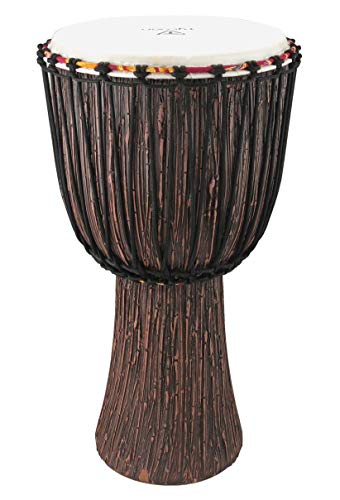 Tycoon Percussion 12 African Djembe Rope Tuned Lava Wood Finish (TAJ-12LW)