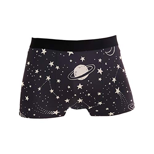 ZZKKO Workout Briefs Men's Underwear Briefs Comets Constellations and Stars Breathable Underwear Sport Men Brief Size M