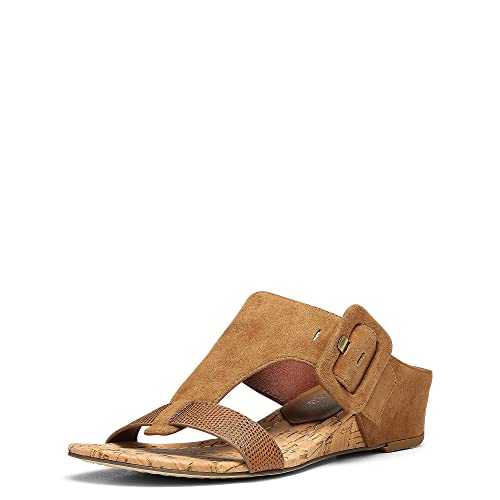 Donald Pliner Women's Wedge Sandal, Saddle, 8