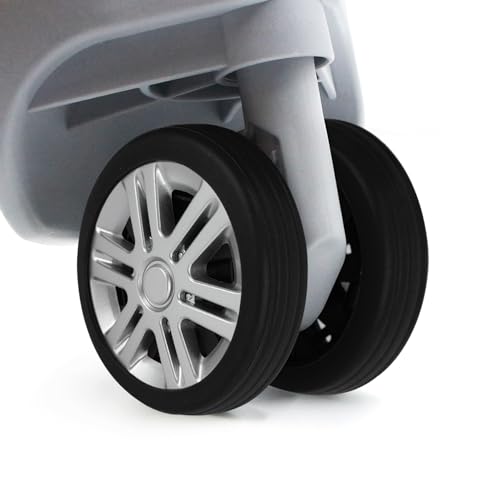 8Pack Luggage Wheel Covers Silicone Luggage Wheels Protector for Most 8-Spinner Wheels,Suitcase Wheel Cover Travel Accessories (Black)