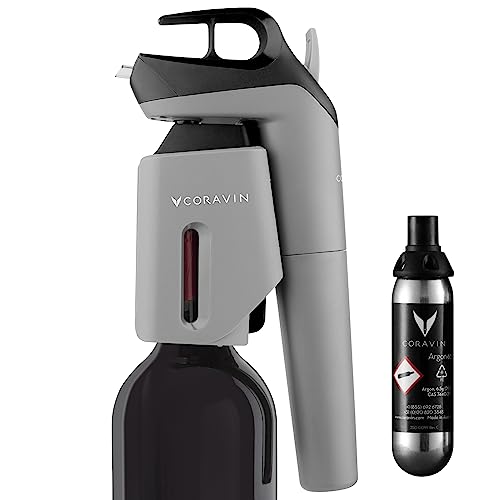 Coravin Timeless Three SL Wine Preservation System - Preserve Wine for Years - By-the-Glass Wine Saver - With 1 Argon Gas Capsule - For White Wine, Red Wine & More