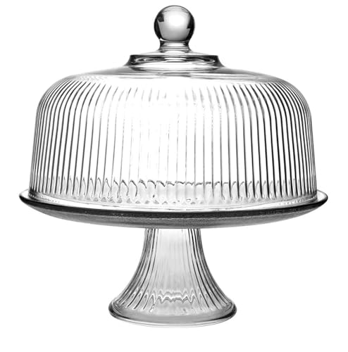 Anchor Hocking Monaco Cake Set, STD, Crystal