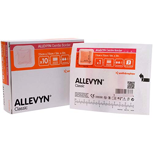 Smith and Nephew 66800276 Allevyn Gentle Border Dressing 3' x 3' - Box of 10
