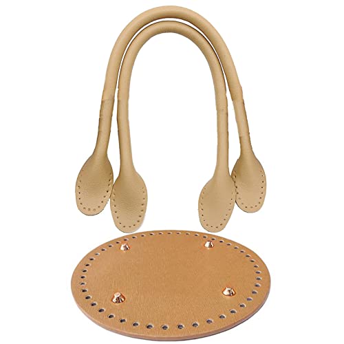 Handbag Shoulder Bag Bottom Shaper Pad & Hand-Strap Handle Set Tote Bag Woven Bag DIY Accessory for Women Girl