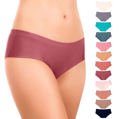 Alyce Ives Intimates Women's Laser Cut Bikini 12 Pack, Assorted Colors