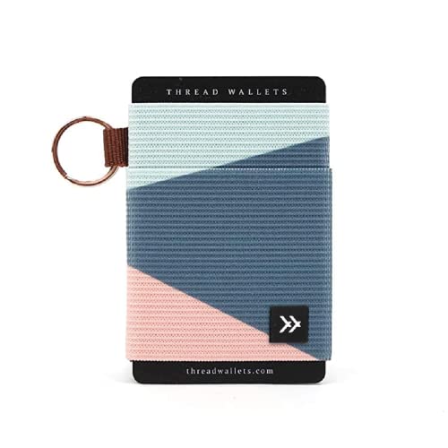 Slim Minimalist Elastic Wallet for Men & Women | Small Credit Card Holder for Front Pocket (Fine Line, One Size)