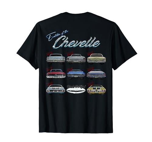 Evolution of the Chevelle,SS,Hotrod,Muscle Car,SS454,SS427 T-Shirt