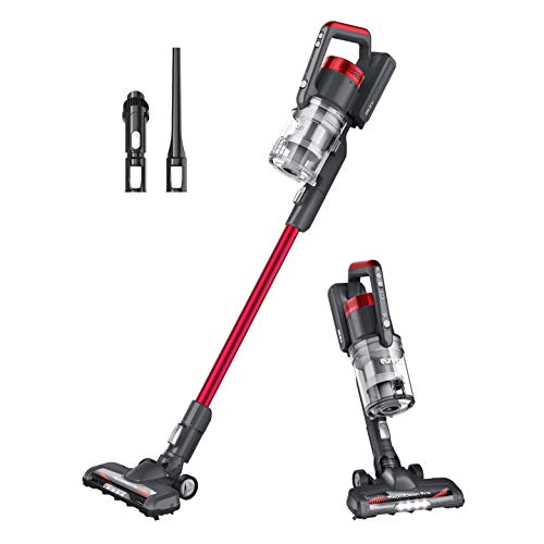 Eureka Rechargeable Handheld Portable with Powerful Motor Efficient Suction Cordless Stick Vacuum Cleaner Convenient for Hard Floors, NEC186, Rose Red, 82 Ounces