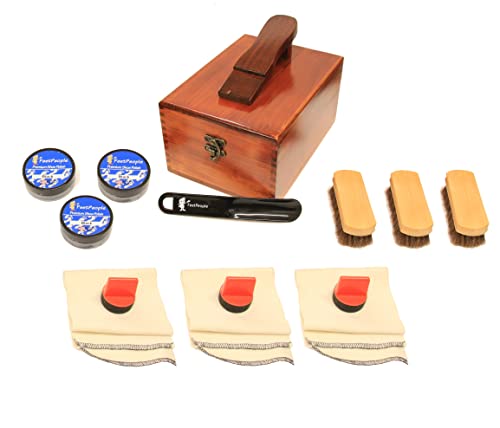 FeetPeople Shoe Polish Premium Valet Shoe Shine Kit, 1 Kit
