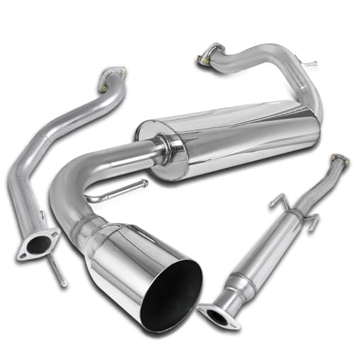 Spec-D Tuning Catback Muffler Exhaust Compatible with 1988-1991 Honda Crx Hatchback 3Dr