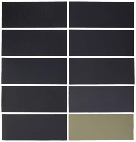 Dura-Gold Premium 50 Sheet Assorted 3-2/3' x 9' Wet or Dry Sandpaper, Grits 150, 220, 320, 400, 600, 800, 1000, 1500, 2000, 3000 (5 Ea) - Automotive Color Sanding Polishing, Woodworking, Block Sander