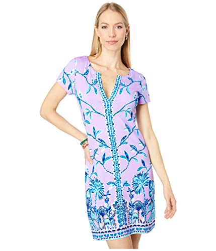 Lilly Pulitzer UPF 50+ Sophiletta Dress Purple Iris Slathouse Jungle Engineered Dress LG