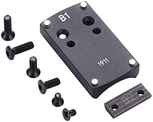SAMTEC 1911 Sight Mount Plate Colt 1911 Standard Pistol Mount Base for Sightmark, Vortex Venom, Burris FastFire Mirco Red Dot