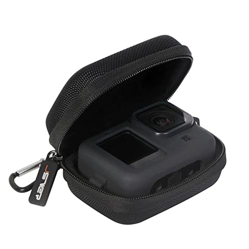 JSVER Case For GoPro Carrying Case for GoPro Hero 12, Hard Shell Travel Storage Case for Hero 12/11/10/9/8/7/6/5/4/3, Osmo Action 3, AKASO EK7000, Campark ACT74, YI Action Camera (Black)