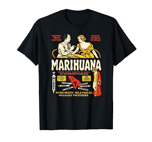 Cool Anti Weed Shirt Art-Marihuana Marijuana Weed Propaganda T-Shirt