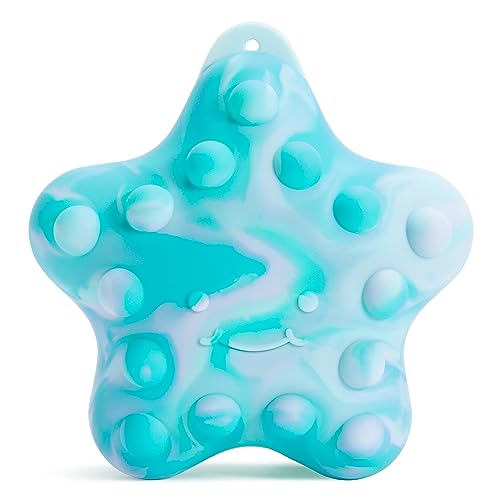 Munchkin Pop Squish Popping Bath Toy - Mold-Free Squeezable Sensory Baby Fidget Toy Without Holes, Starfish