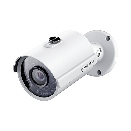 Amcrest Analog Outdoor Security Camera, Bullet 2MP 1080P @ 30fps, Quadbrid HD-CVI/TVI/AHD, 98ft Night Vision, IP67 Metal, 90° FOV, White (Not an IP Camera) (DVR Required, Not Included) (AMC1080BC36-W)