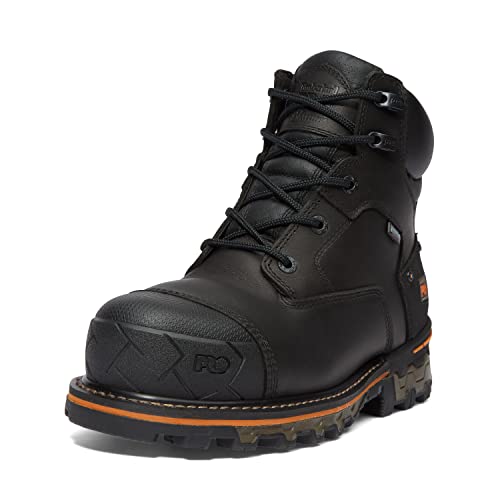 Timberland PRO Men's Boondock 6 Inch Composite Safety Toe Waterproof 6 CT WP, Black, 10