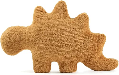 Dino Chicken Nugget Plush,18In Chicken Nugget Pillow Stuffed Toy, Funny Dino Chicken Nuggets Pillow Gifts for Kids Adults Girlfriend Christmas(Stegosaurus)