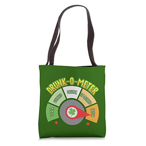 Irish Drunk Meter Funny St. Patrick's Day Drinking Contest Tote Bag