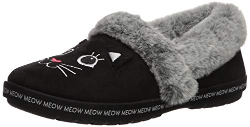 Skechers Women's Too Cozy-Meow Pajamas Slipper, Black, 9