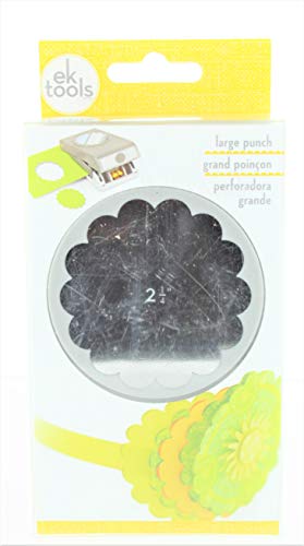 EK Success 54-30048 Tools Punch, Circle Scallop, 2.25-Inch, Large, Old Package
