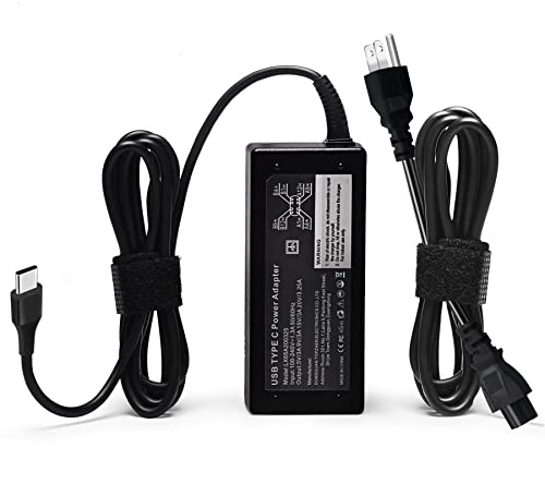 Replacement for Dell Laptop Charger,65W USB C Laptop Charger for Dell Latitude 5520 5430 5420 5530 7430 7420 2in1,Dell XPS 9310 9320 9360 9350/Dell Chromebook 3100 Type C AC Power Adapter Cord