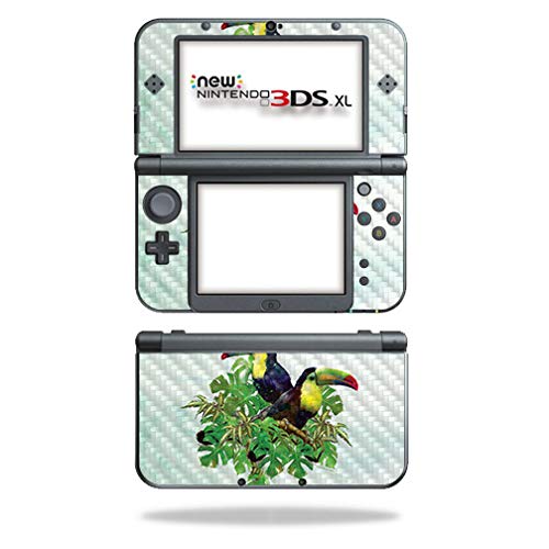 MightySkins Carbon Fiber Skin for Nintendo New 3DS XL (2015) - Toucan Friends | Protective, Durable Textured Carbon Fiber Finish | Easy to Apply, Remove, and Change Styles | Made in The USA