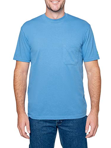 Insect Shield Men's Standard UPF 30+ Dri-Balance Short Sleeve Pocket T-Shirt, Insect Repellent Clothing for Bug and Tick Protection, Marine Blue, XX-Large