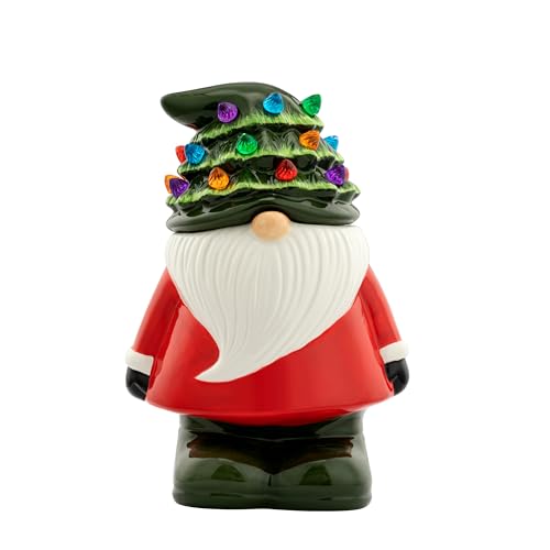 Mr. Christmas Lit Gnome Cookie Jar, One Size, Green