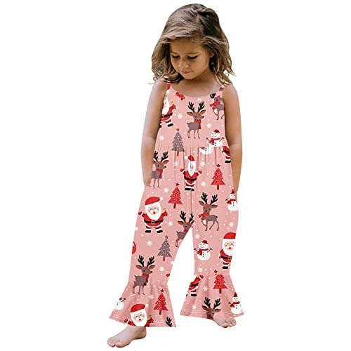 Baby Girls Toddler Infant Newborn Clothes Sleeveless Fall Romper Bell Bottoms Flare Jumpsuit Casual Fall Outfits Baby Girls 2Pcs Fall Clothes Basic Tops Baby Pants Baby Romper Jumpsuit
