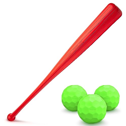 GoSports LotBall Backyard Baseball Bat and Ball Set - Plastic Baseball Game for Kids
