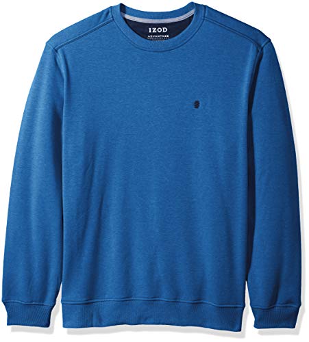 IZOD Men's Advantage Performance Crewneck Fleece Sweatshirt, bright cobalt, X-Large