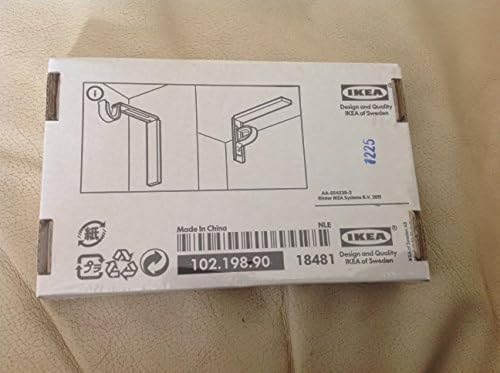 Ikea Curtain Rod Holder Bracket Black (Pair) Betydlig Adjustable