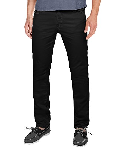 Match Men's Slim Fit Straight Leg Casual Pants(34, 8032 Black)