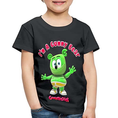 Spreadshirt Gummibär I'm A Gummy Bear Official Merch Toddler Premium T-Shirt, Youth 4T, Black