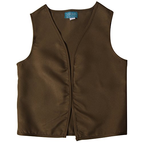 Boys Peasant Costume Vest - Medium 6-8 - Khaki/Olive