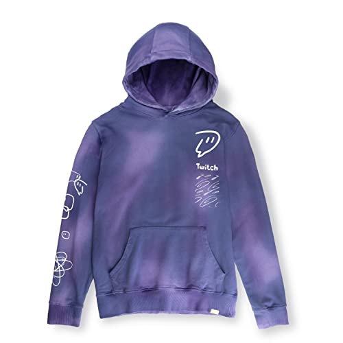 Twitch Orb Tie Dye Hoodie Sweatshirt - Purple L