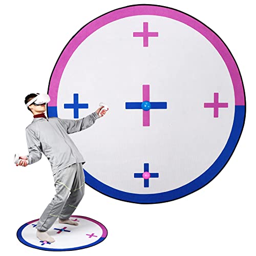 X-SUPER HOME VR Mat for Oculus Meta Quest 2-40' Round Floor Mat Keeping in Your Play Area and Away from Objects or Walls Kat VR Rug Treadmill Gadgets for Virtual Reality(40‘’)