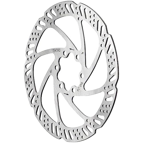 Tektro 160mm Bike Disc Brake Rotor, 6 Bolt with Bolts Included for Mountain, Road, E-Bike, BMX, TR160-24 Series