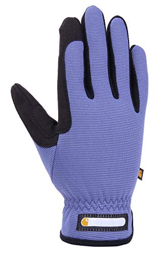 Carhartt Women's Work-Flex Breathable Spandex Work Glove, Blue Dusk Black, Small