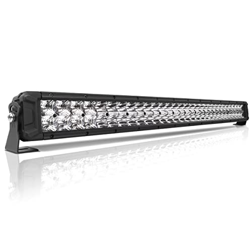 Rigidhorse 32 Inch LED Light Bar 300W Double Row Spot Flood Combo Off Road Lights Driving Light Fog Light LED Work Light for Truck SUV ATV UTV 4x4 4WD Boat