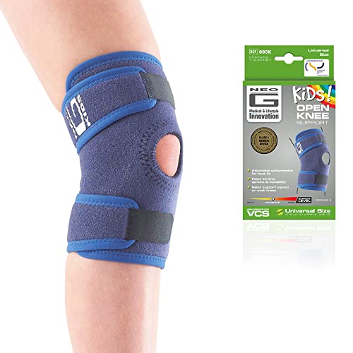 Neo G Kids Knee Brace Child Open Patella – Kids Knee Support for Joint & Meniscus Pain, Osgood Schlatter, Strains, Sprains, Instability, Juvenile Arthritis - Adjustable Compression - Class 1 Medical Device