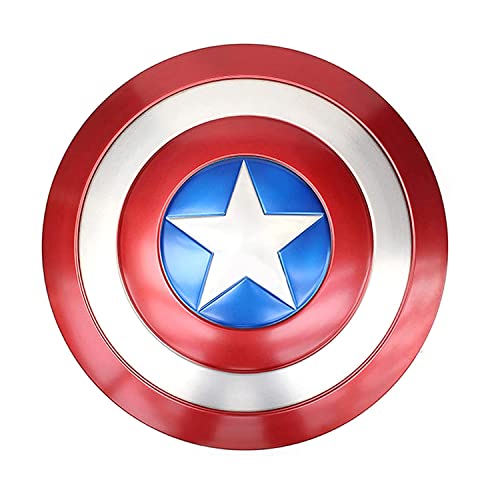 LLQQHY 18.7 Inch Metal Captain Shield Red