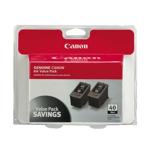 Canon PG-40 Black Twin Pack Compatible to iP2600, iP1800, iP1700, iP1600, MX310, and MX300