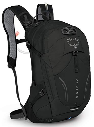 Osprey Sylva 12L Women's Biking Backpack with Hydraulics Reservoir, Black