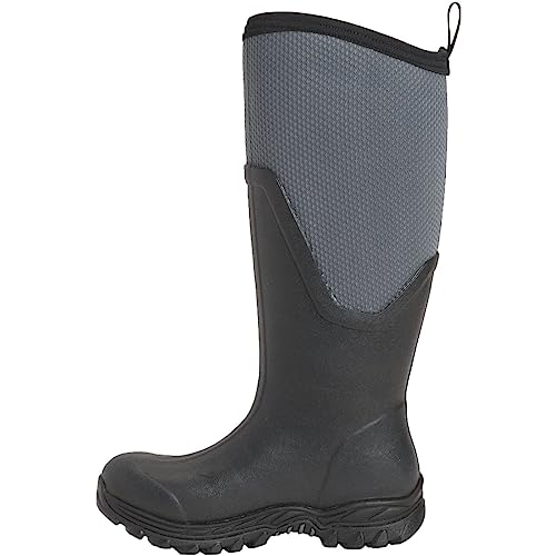 Muck Boot Women's Arctic Sport II Tall Snow Boot, Black/Gray, 10